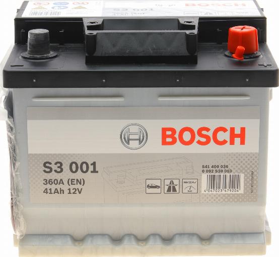 BOSCH 0 092 S30 010 - Стартерна акумуляторна батарея, АКБ autozip.com.ua