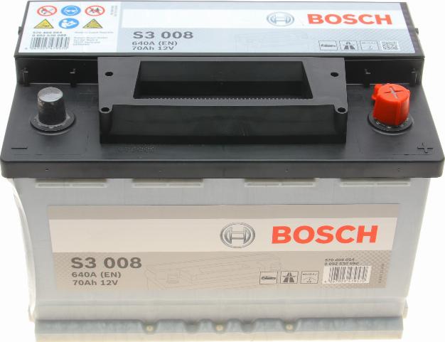 BOSCH 0 092 S30 080 - Стартерна акумуляторна батарея, АКБ autozip.com.ua