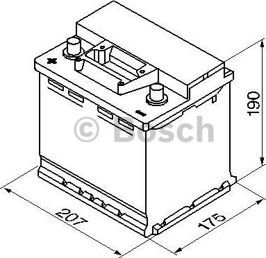 BOSCH 0 092 S30 030 - Стартерна акумуляторна батарея, АКБ autozip.com.ua