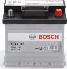 BOSCH 0 092 S30 020 - Акумулятор 45Ah-12v BOSCH S3002 207x175x190.R.EN400 autozip.com.ua