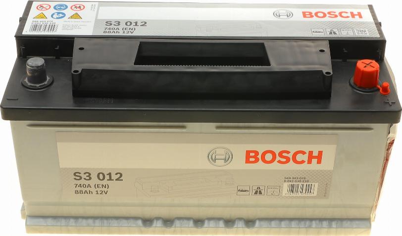 BOSCH 0 092 S30 120 - Стартерна акумуляторна батарея, АКБ autozip.com.ua