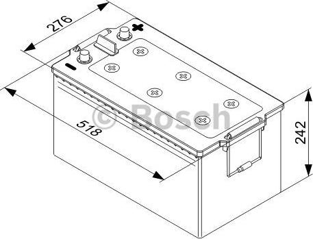 BOSCH 0 092 T40 800 - Стартерна акумуляторна батарея, АКБ autozip.com.ua