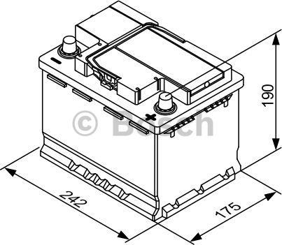 BOSCH 0 092 T30 050 - Стартерна акумуляторна батарея, АКБ autozip.com.ua