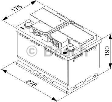 BOSCH 0 092 T30 080 - Стартерна акумуляторна батарея, АКБ autozip.com.ua