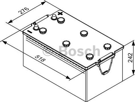 BOSCH 0 092 T30 800 - Стартерна акумуляторна батарея, АКБ autozip.com.ua