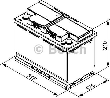 BOSCH 0 092 T30 320 - Стартерна акумуляторна батарея, АКБ autozip.com.ua