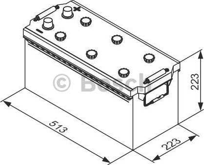 BOSCH 0 092 T30 770 - Стартерна акумуляторна батарея, АКБ autozip.com.ua