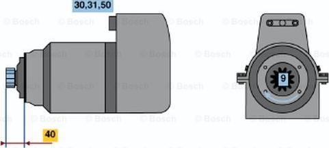 BOSCH 0 001 417 017 - Стартер autozip.com.ua