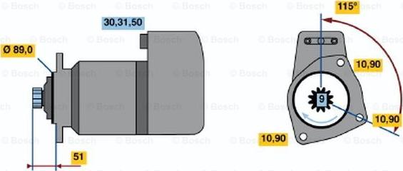 BOSCH 0 001 417 077 - Стартер autozip.com.ua