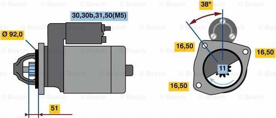 BOSCH 0 001 420 029 - Стартер autozip.com.ua