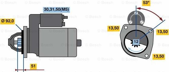 BOSCH 0 001 420 024 - Стартер autozip.com.ua