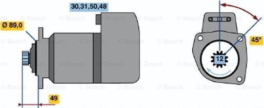 BOSCH 0 001 510 010 - Стартер autozip.com.ua