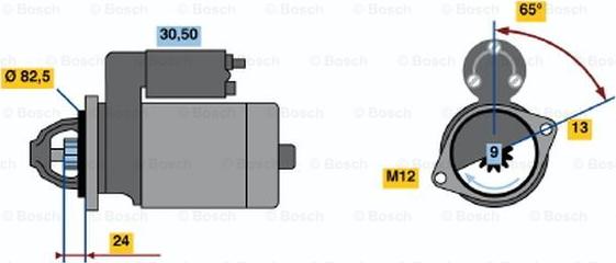 BOSCH 0 001 109 041 - Стартер autozip.com.ua