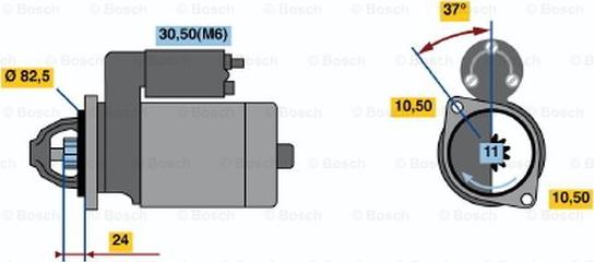 BOSCH 0 986 019 860 - Стартер autozip.com.ua