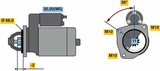 BOSCH 0 001 109 364 - Стартер autozip.com.ua