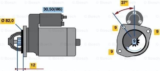 BOSCH 0 001 109 268 - Стартер autozip.com.ua