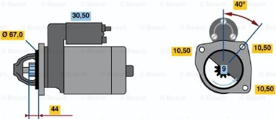 BOSCH 0 001 106 016 - Стартер autozip.com.ua