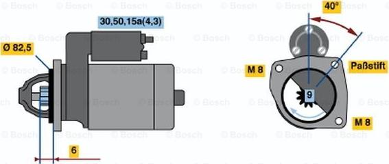 BOSCH 0 001 108 090 - Стартер autozip.com.ua