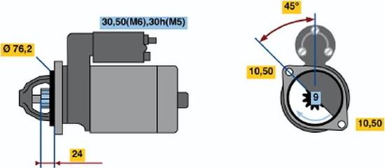 BOSCH 0001108064 - Стартер autozip.com.ua