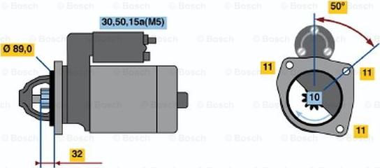 BOSCH 0 001 108 158 - Стартер autozip.com.ua