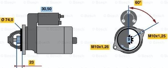 BOSCH 0 001 108 118 - Стартер autozip.com.ua