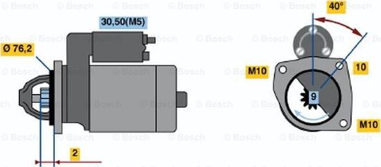 BOSCH 0 001 108 189 - Стартер autozip.com.ua