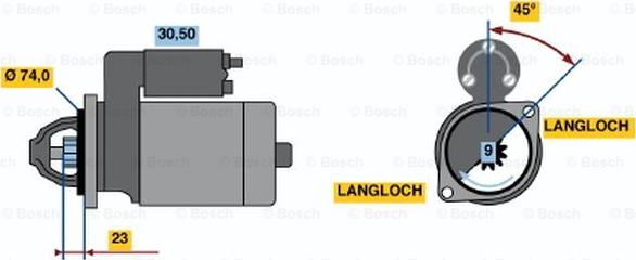 BOSCH 0 001 108 181 - Стартер autozip.com.ua