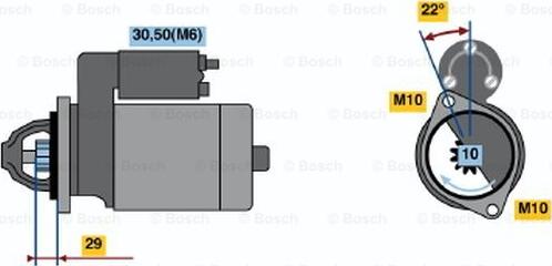 BOSCH 0 001 115 049 - Стартер autozip.com.ua