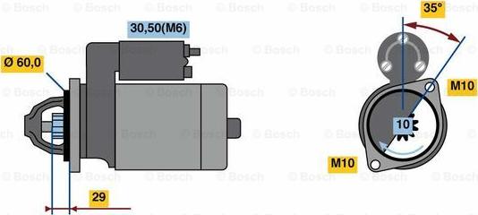 BOSCH 0 001 115 051 - Стартер autozip.com.ua