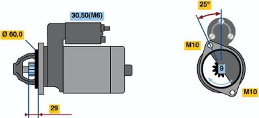 BOSCH 0 001 115 005 - Стартер autozip.com.ua