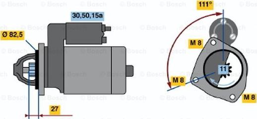 BOSCH 0 001 110 108 - Стартер autozip.com.ua