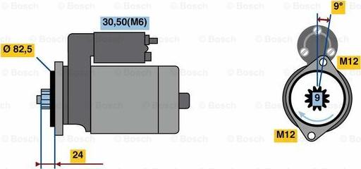 BOSCH 0 001 125 602 - Стартер autozip.com.ua