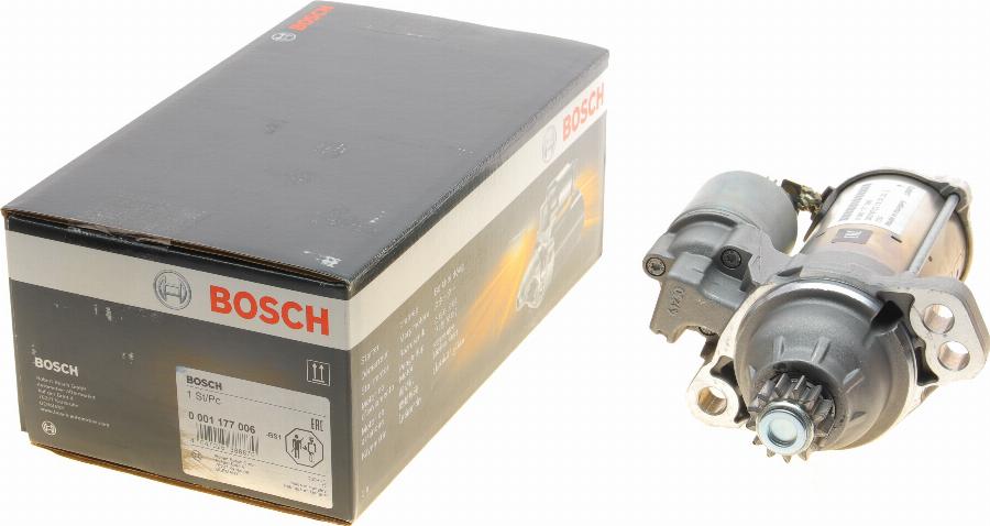 BOSCH 0 001 177 006 - Стартер autozip.com.ua