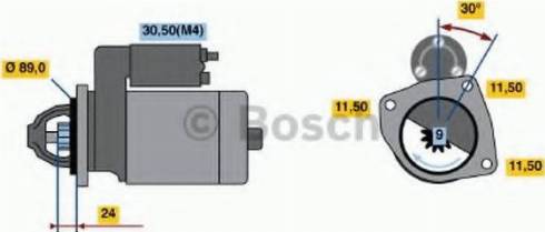 BOSCH 0 001 369 017 - Стартер autozip.com.ua