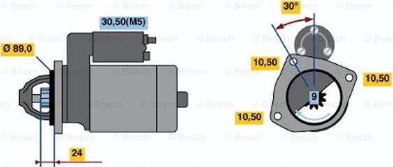 BOSCH 0 001 363 126 - Стартер autozip.com.ua