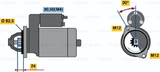 BOSCH 0 001 362 600 - Стартер autozip.com.ua