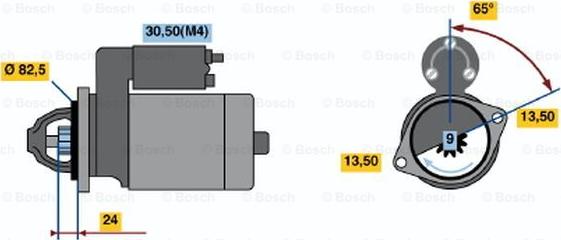 BOSCH 0 001 362 050 - Стартер autozip.com.ua