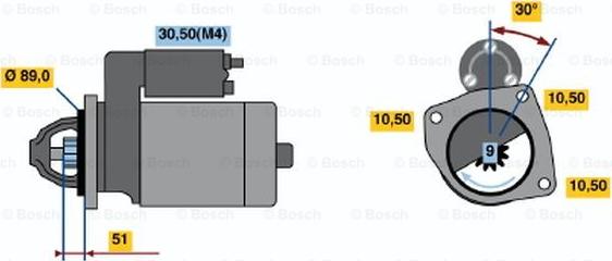 BOSCH 0 001 362 051 - Стартер autozip.com.ua