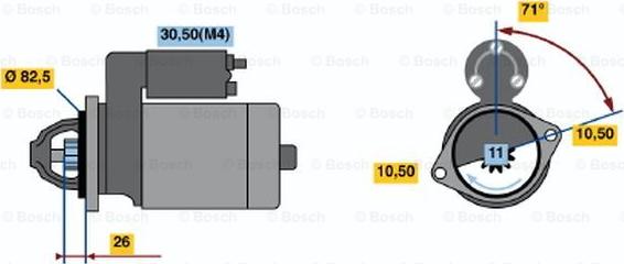 BOSCH 0 001 362 702 - Стартер autozip.com.ua