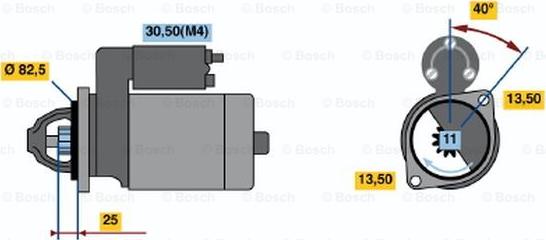 BOSCH 0 001 367 024 - Стартер autozip.com.ua