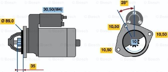 BOSCH 0 001 367 071 - Стартер autozip.com.ua