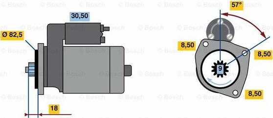 BOSCH 0 001 312 108 - Стартер autozip.com.ua