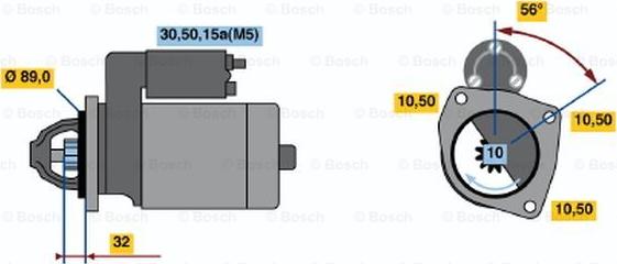 BOSCH 0 001 211 513 - Стартер autozip.com.ua