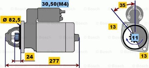 BOSCH 0 001 218 742 - Стартер autozip.com.ua