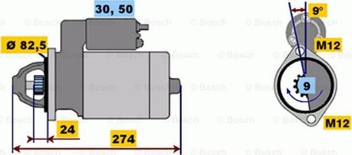 BOSCH 0 001 218 111 - Стартер autozip.com.ua