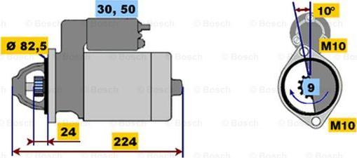 BOSCH 0 001 218 130 - Стартер autozip.com.ua