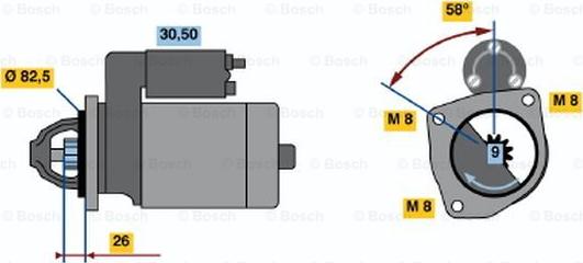 BOSCH 0 001 218 121 - Стартер autozip.com.ua