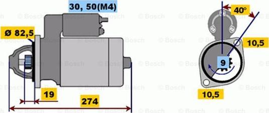 BOSCH 0 001 218 122 - Стартер autozip.com.ua