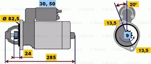 BOSCH 0 001 218 170 - Стартер autozip.com.ua