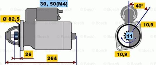 BOSCH 0 001 218 172 - Стартер autozip.com.ua